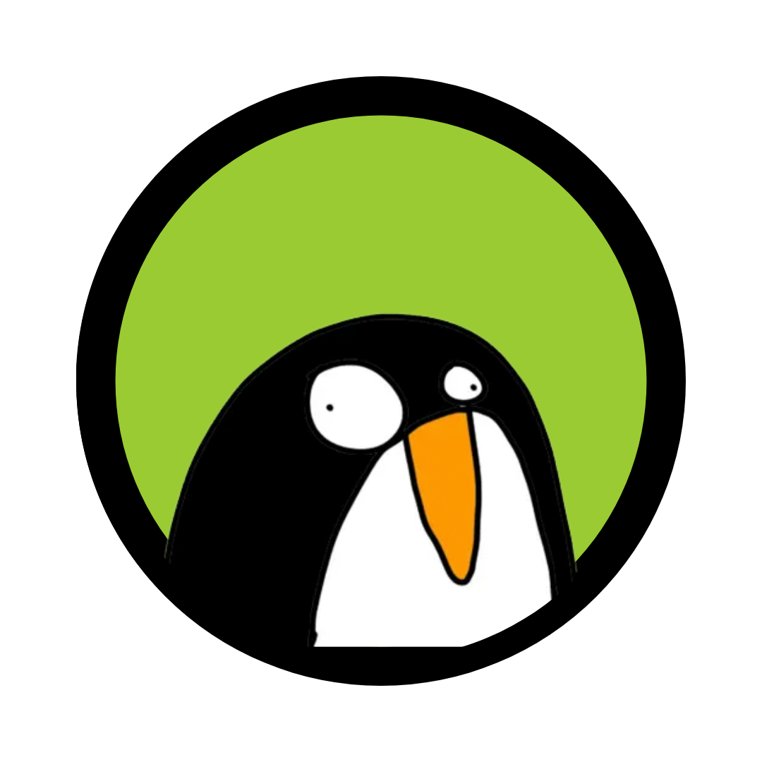 Small circle containing an image of a penguin by cartoonist First Dog on the Moon. Behind the penguin is a bright green background. This is the online avatar of Leftist Downunder.