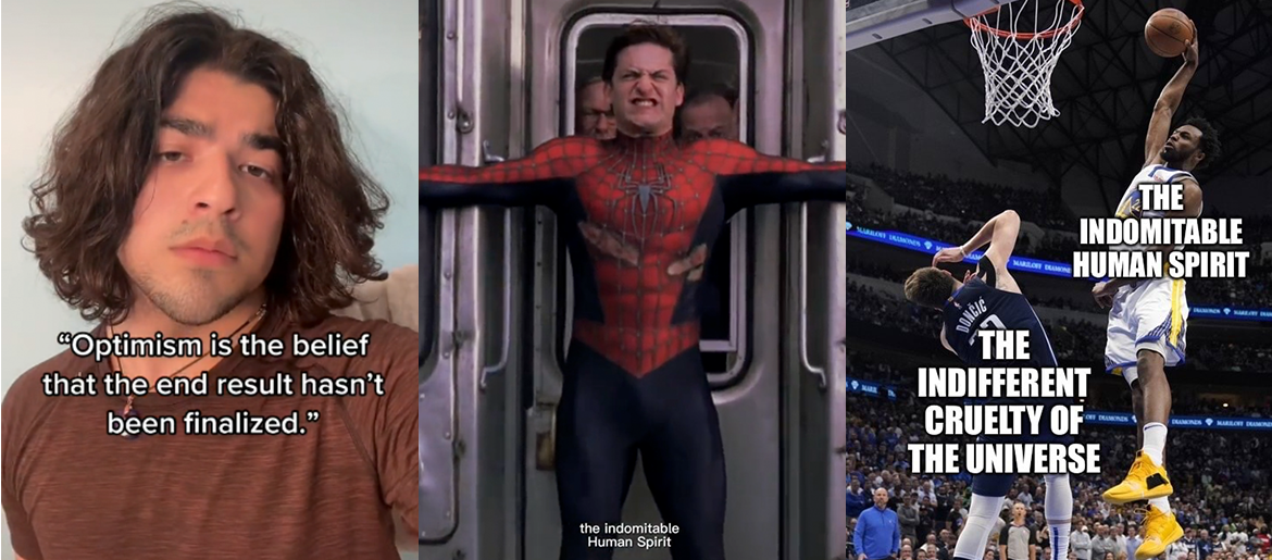 The Indomitable Human Spirit Trend Is Kinda Cringe, But It’s The Meme We Need Right Now